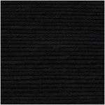 RICO DESIGN Pelote de coton - Noir - 57,5 m