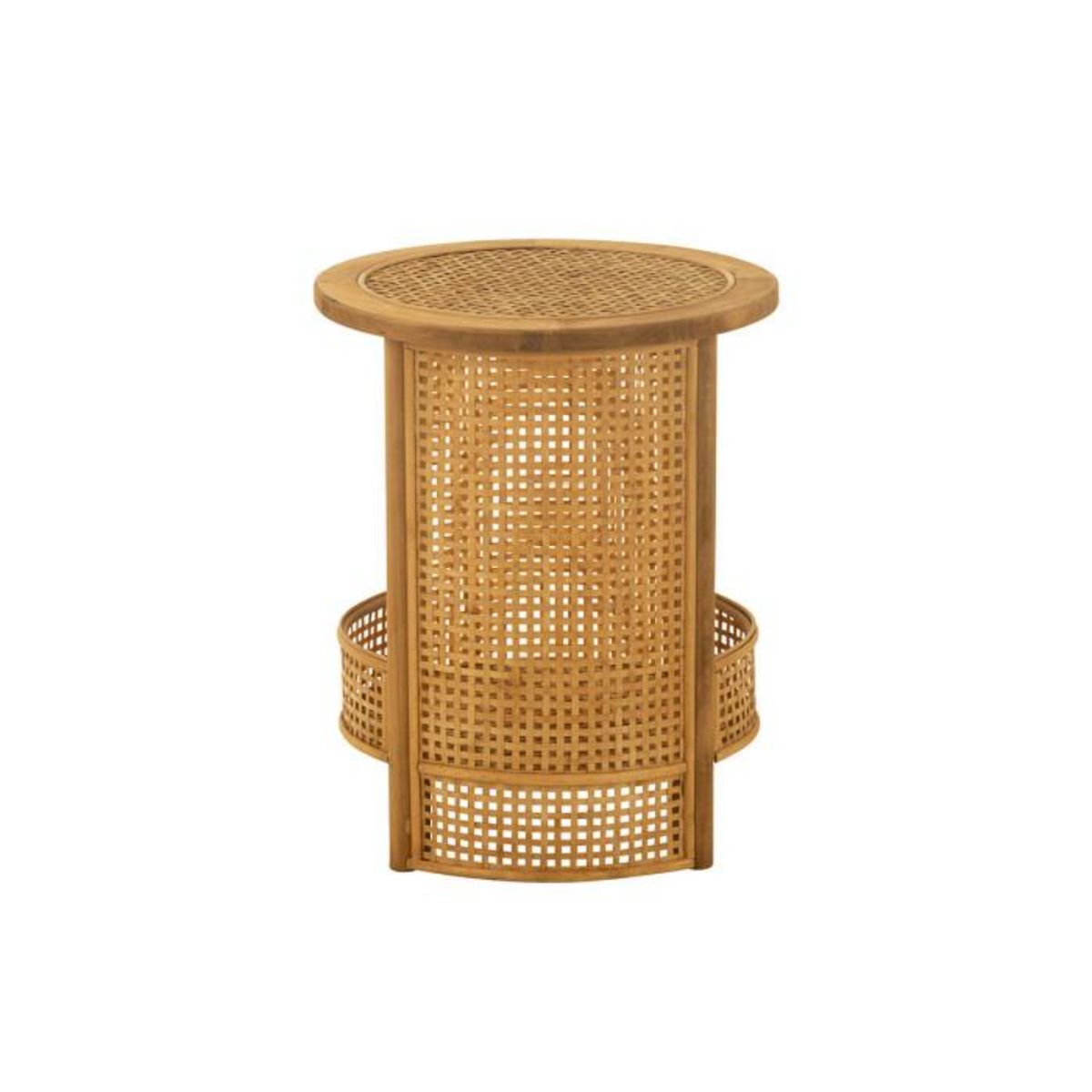 Paris Prix Table d'Appoint en Bambou  Double  49cm Naturel