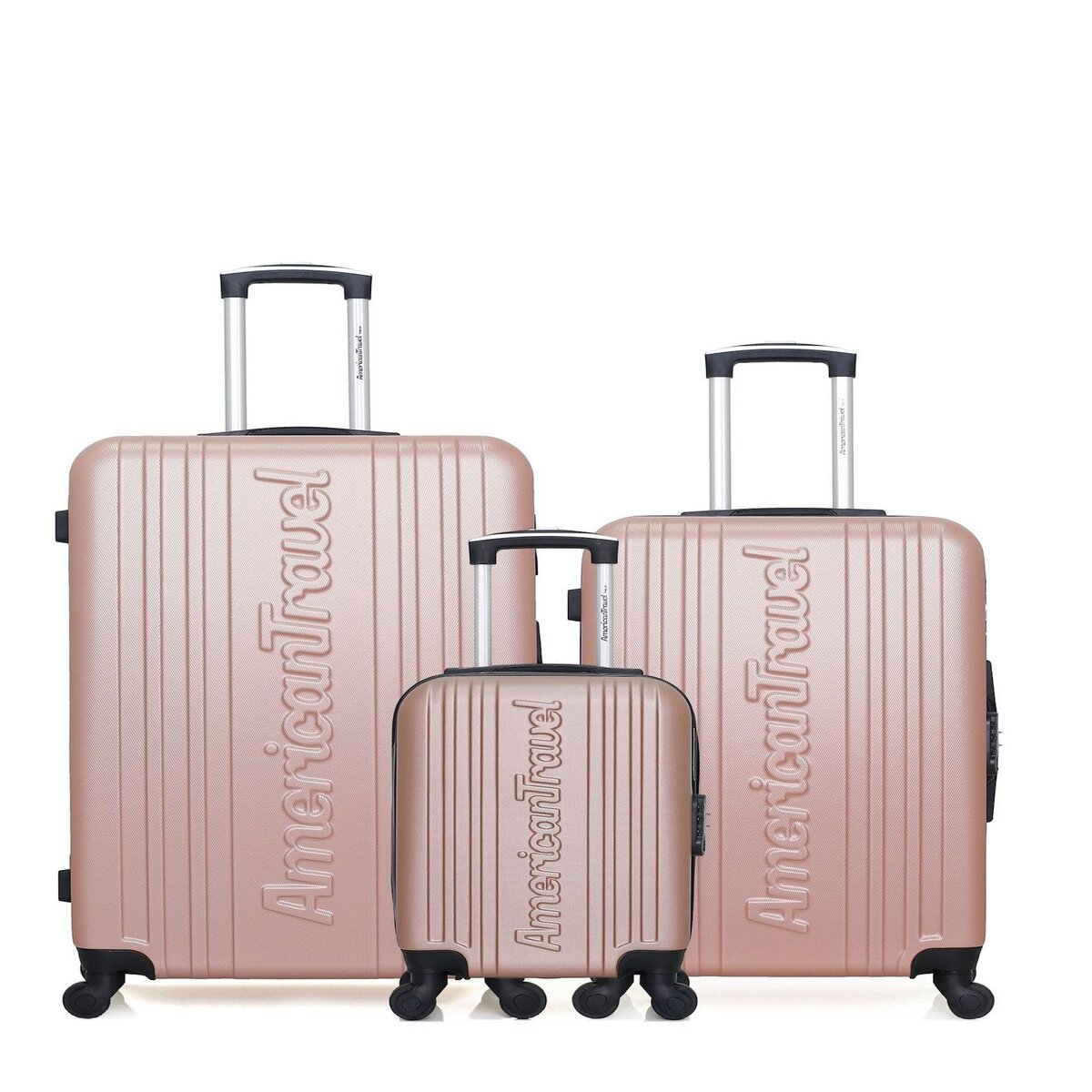 AMERICAN TRAVEL AMERICAN TRAVEL - LOT DE 3 - Valises grand format, weekend et cabine XXS SPRINGFIELD