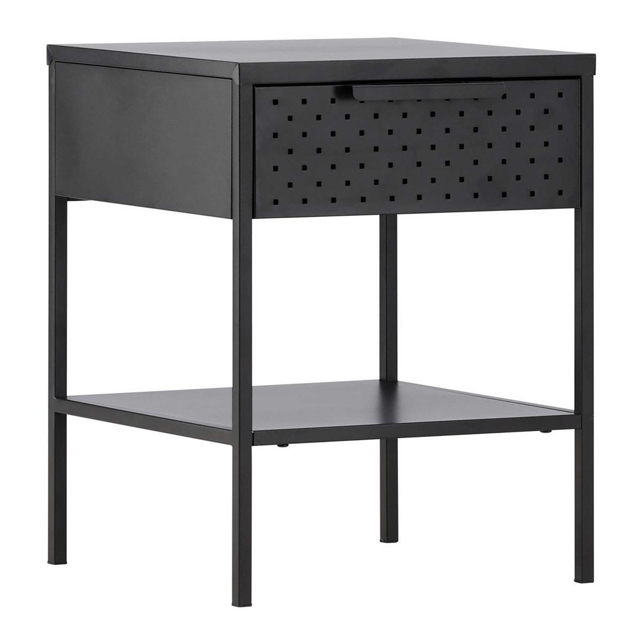 Paris Prix Table de chevet en métal  sacramento  52cm noir
