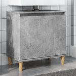 VIDAXL Meuble de lavabo gris beton 58x33x60 cm bois d'ingenierie