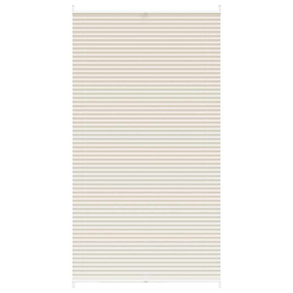 VIDAXL Store plisse en creme 110 x 200cm