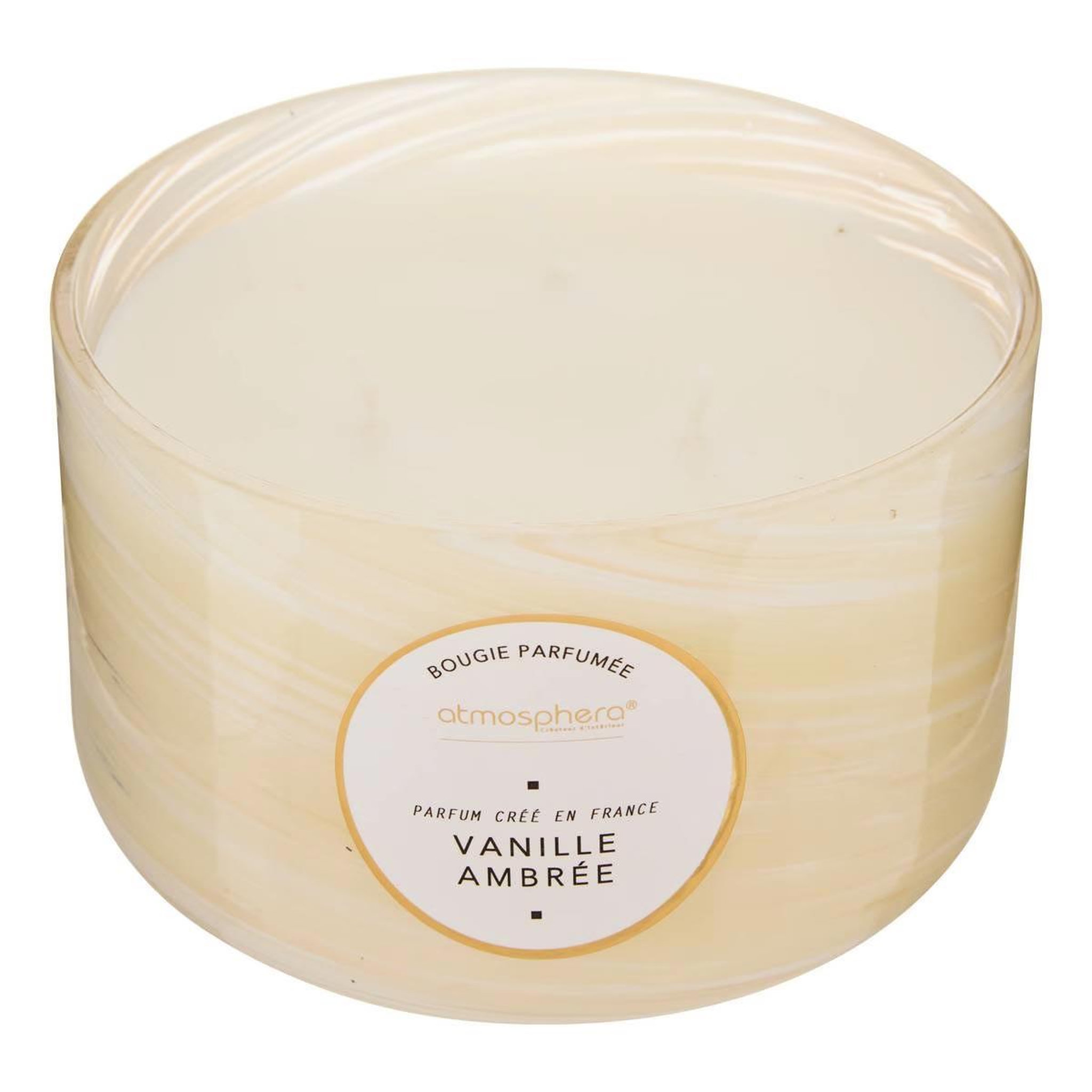 ATMOSPHERA Bougie parfumée design  wavy  540g vanille ambrée