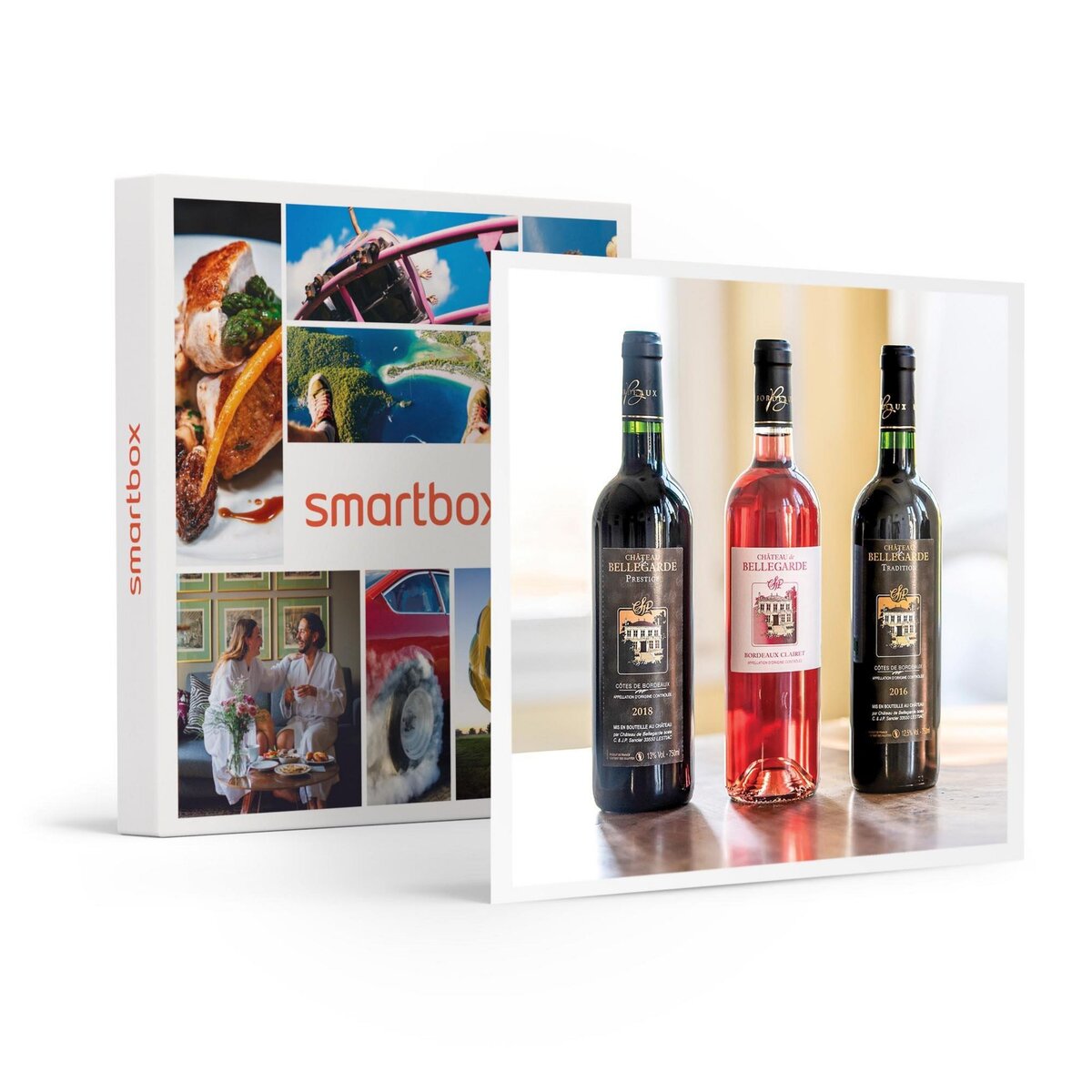 Smartbox Coffret de 6 vins rouges et clairet du pays bordelais - Coffret Cadeau Sport & Aventure