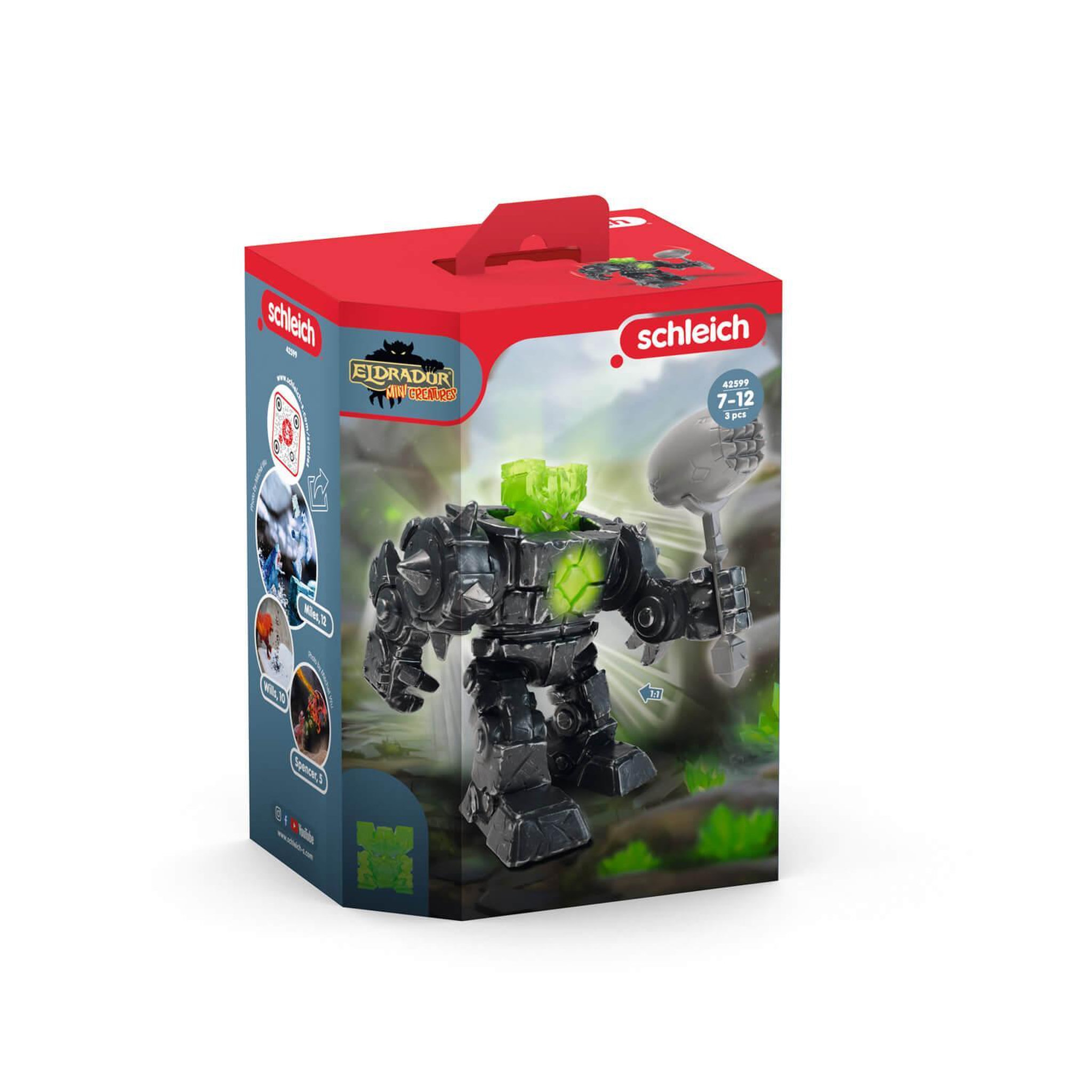Voir la diapositive 5 : Schleich Figurine Eldrador Mini Creatures : Cyborg de pierre