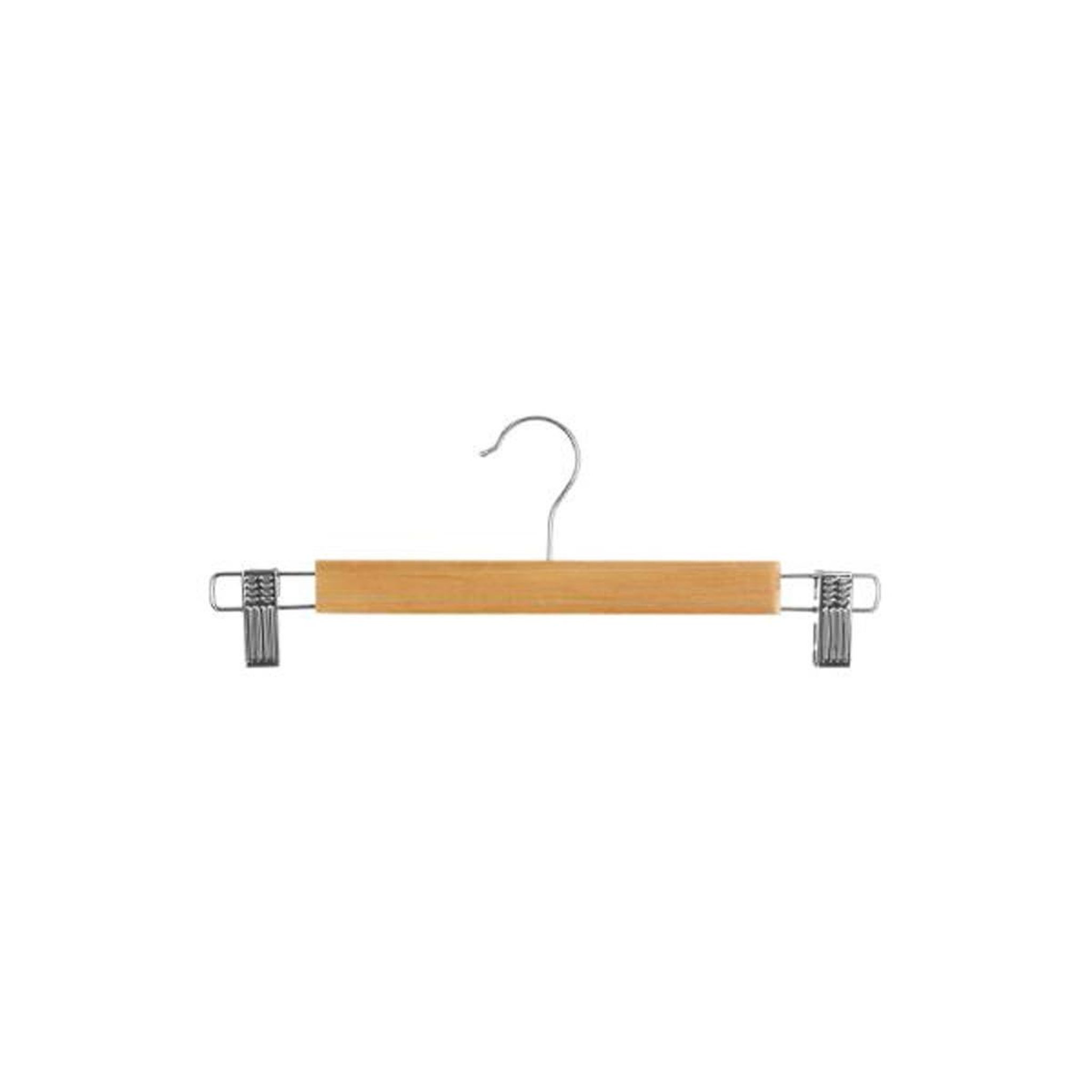 Voir la diapositive 2 : FIVE Lot de 3 cintres à pince en métal 33cm naturel