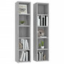 Voir la diapositive 3 : VIDAXL Armoires a CD 2 pcs Sonoma gris 21x16x93,5 cm Bois d'ingenierie