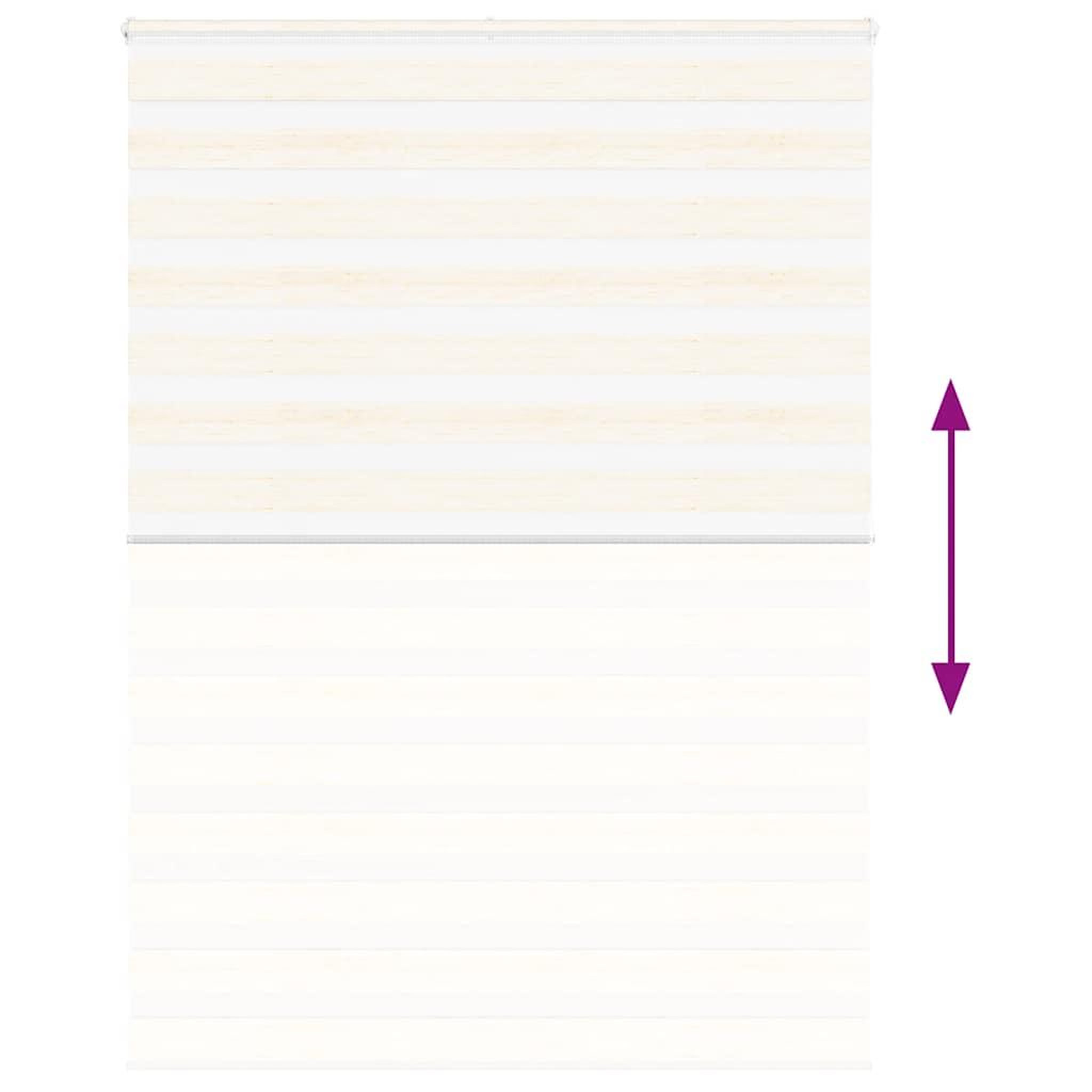 Voir la diapositive 5 : VIDAXL Store zebre beige marbre largeur du tissu 155,9 cm polyester