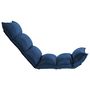 Voir la diapositive 3 : VIDAXL Chaise pliable de sol Bleu Tissu
