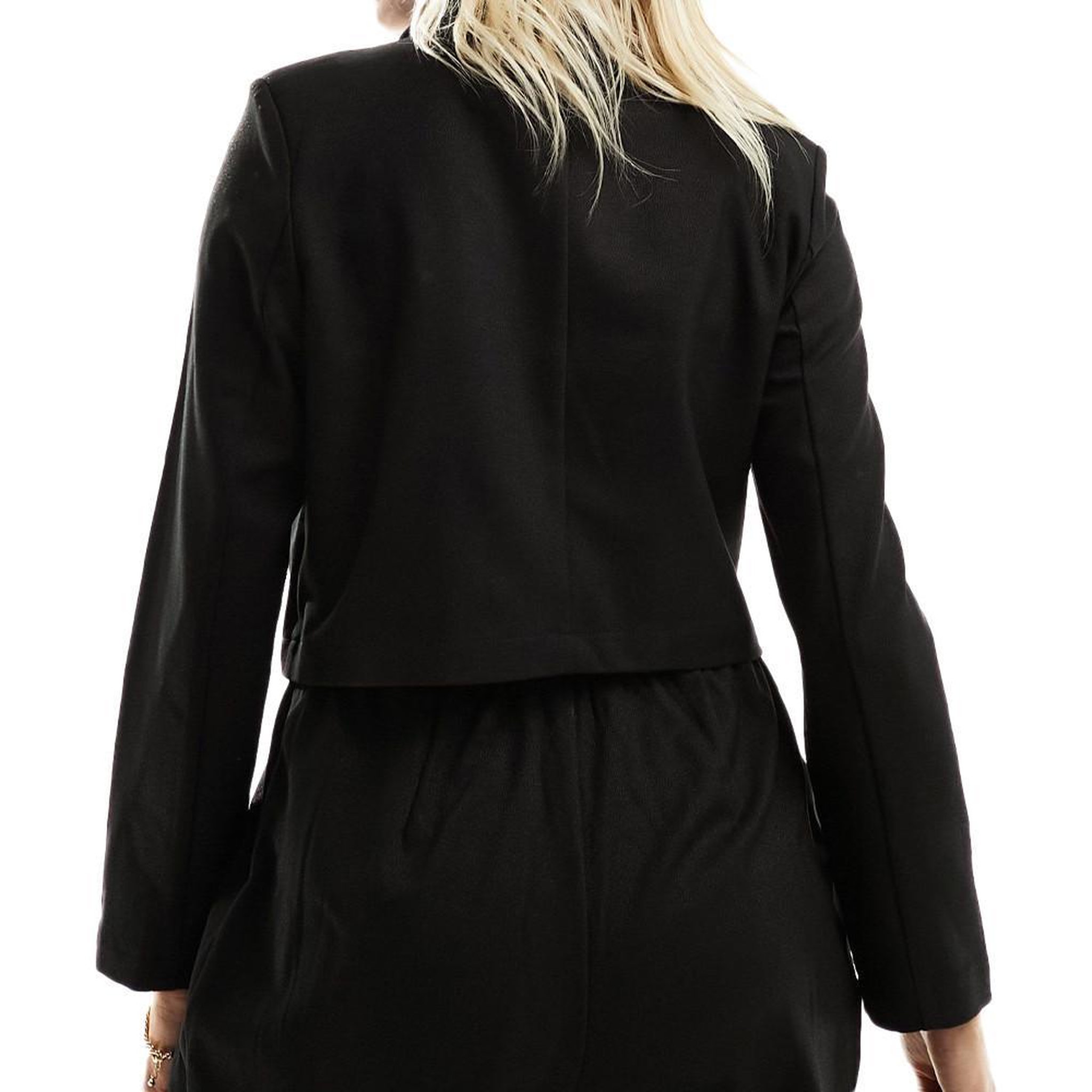Voir la diapositive 2 : MAMALICIOUS Blazer Court Noir Femme Mamalicious Glitter