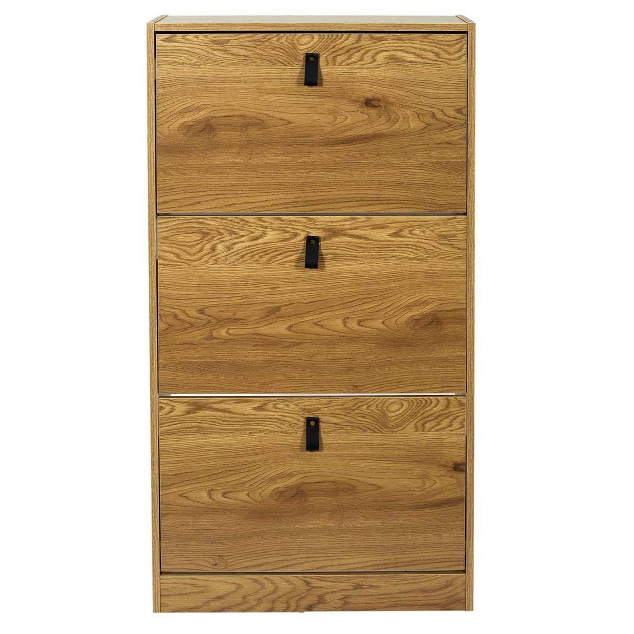 Voir la diapositive 2 : The Home Deco Factory Meuble à chaussures 3 portes  abbott  117cm naturel