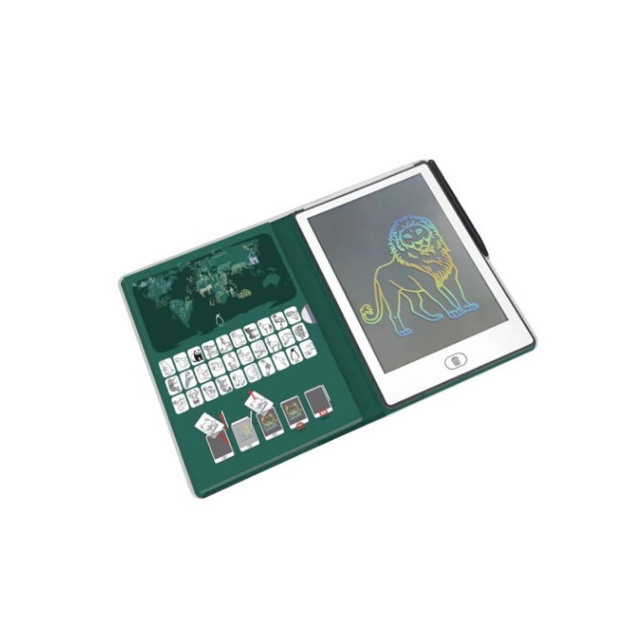 KIDYWOLF KIDIDRAW - Tablette a dessin animaux autour du monde