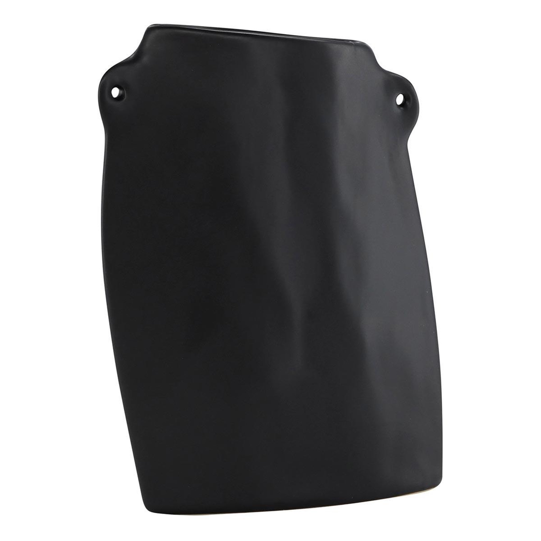 Paris Prix Vase design en céramique  hie  21cm noir
