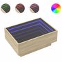 Voir la diapositive 2 : VIDAXL Table basse avec LED chene sonoma 70x50x30 cm bois d'ingenierie