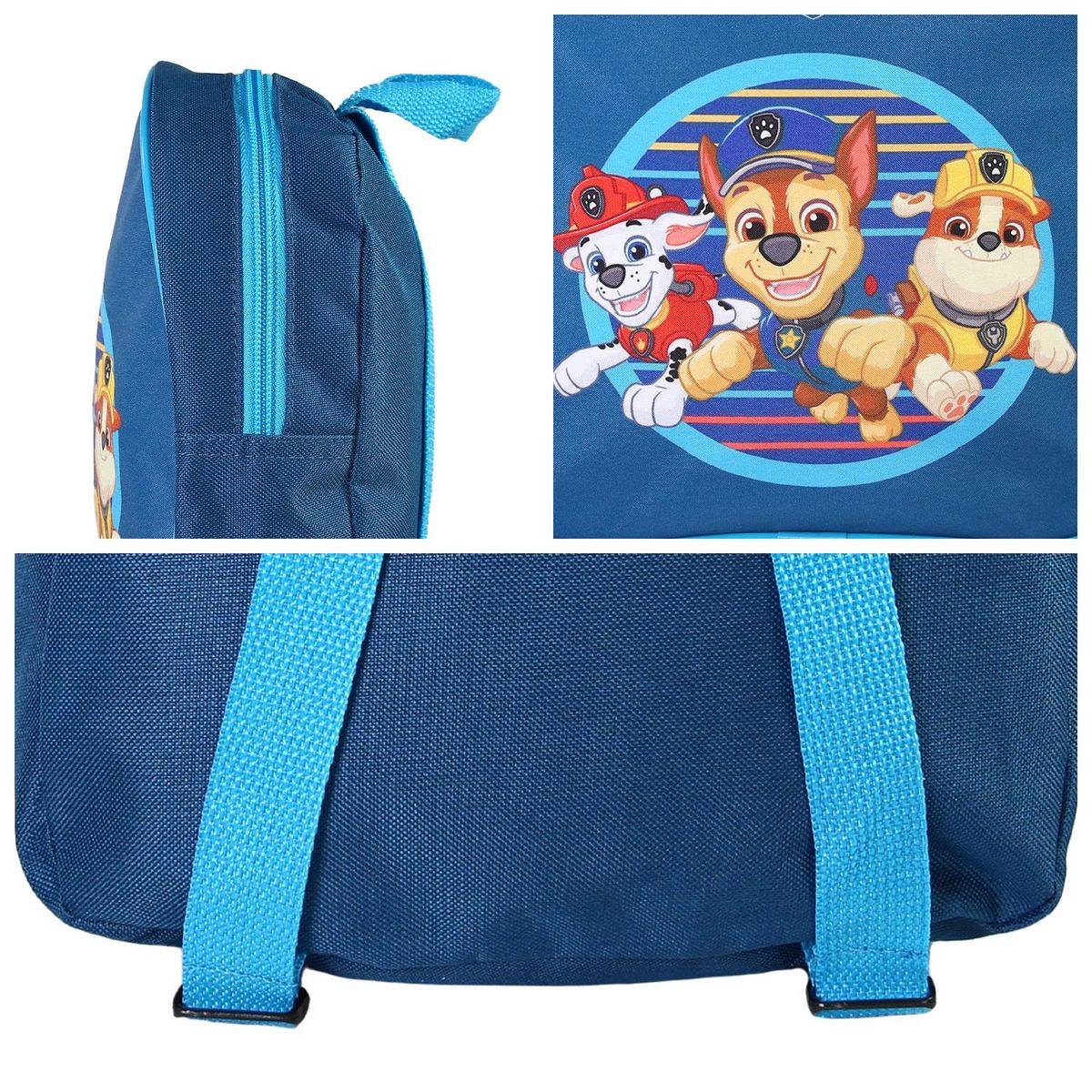 Bagtrotter Bagtrotter - Pat'Patrouille - Sac à Dos Scolaire Goûter 24 cm - Bleu - 1 compartiment zippé - Bretelles Matelassées - 24x7x24 cm - Matière Polyester - Sac à Dos Scolaire Maternelle