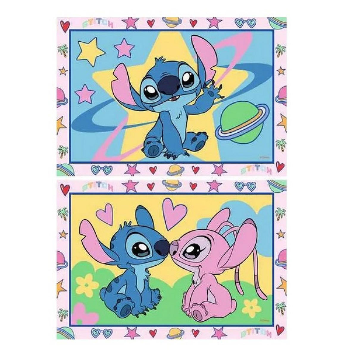 RAVENSBURGER CreArt Junior Peinture au numero Stitch et Angel