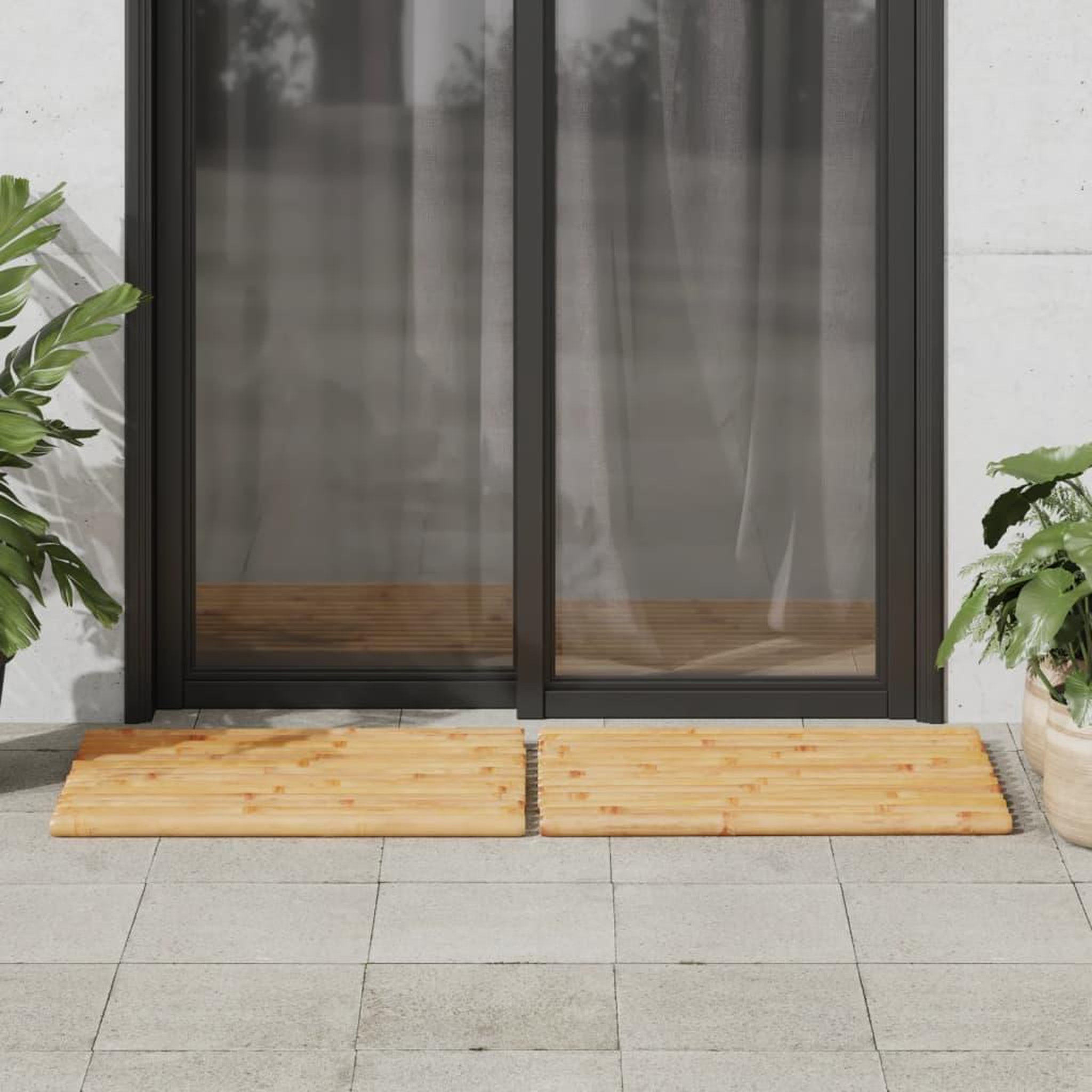 Voir la diapositive 4 : VIDAXL Tapis de bain 2 pcs 70x50 cm bambou