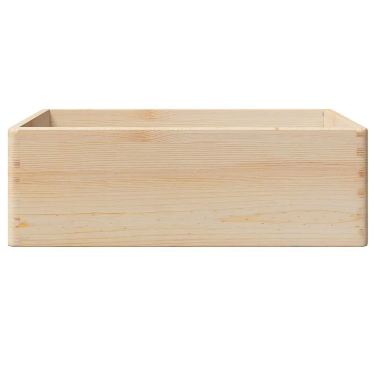VIDAXL Boîte en bois avec poignees 40x30x13 cm bois de pin massif