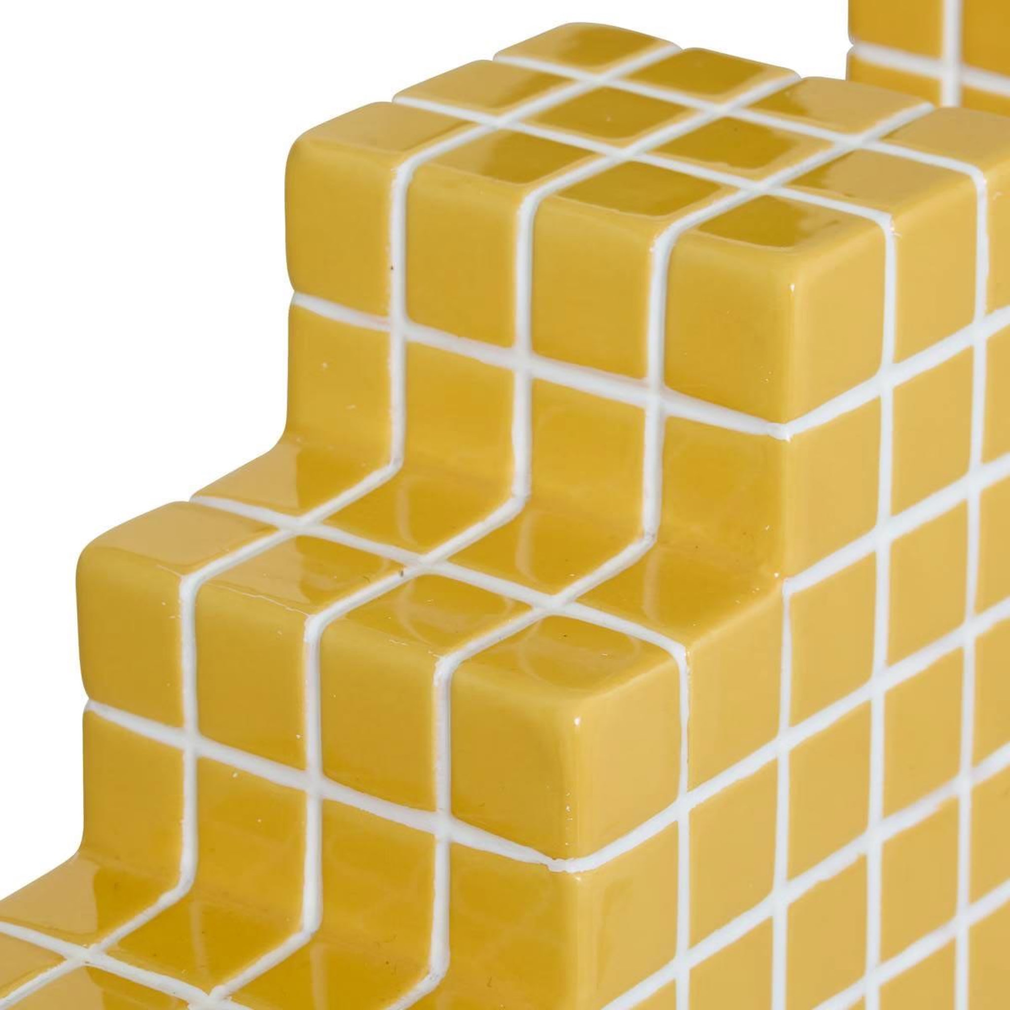Voir la diapositive 2 : ATMOSPHERA Lot de 2 serre-livres en céramique  poolside  14cm jaune