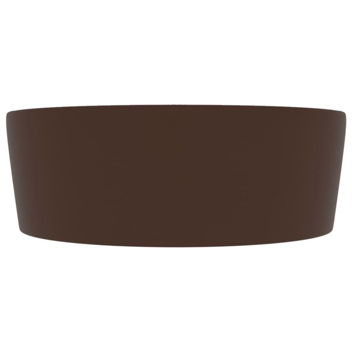 VIDAXL Lavabo avec trop-plein Marron fonce mat 36x13 cm Ceramique