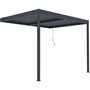 Voir la diapositive 1 : Habitat et Jardin Pergola adossée en aluminium  Windsor  - Gris anthracite - 3 x 4 m