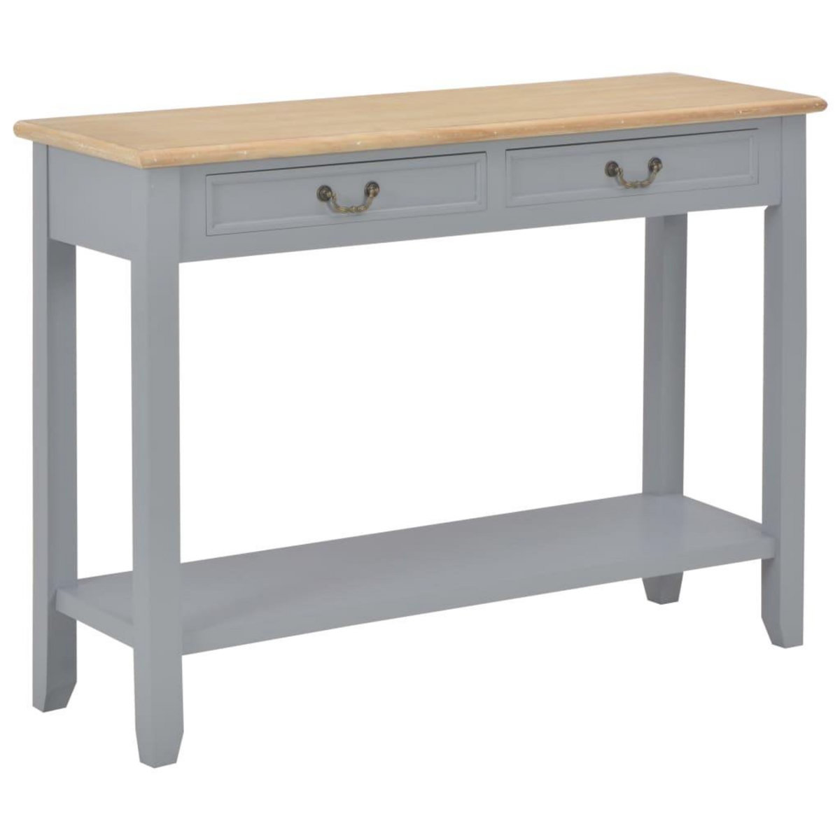 VIDAXL Table console Gris 110x35x80 cm Bois