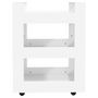 Voir la diapositive 5 : VIDAXL Chariot de cuisine Blanc 60x45x80 cm Bois d'ingenierie