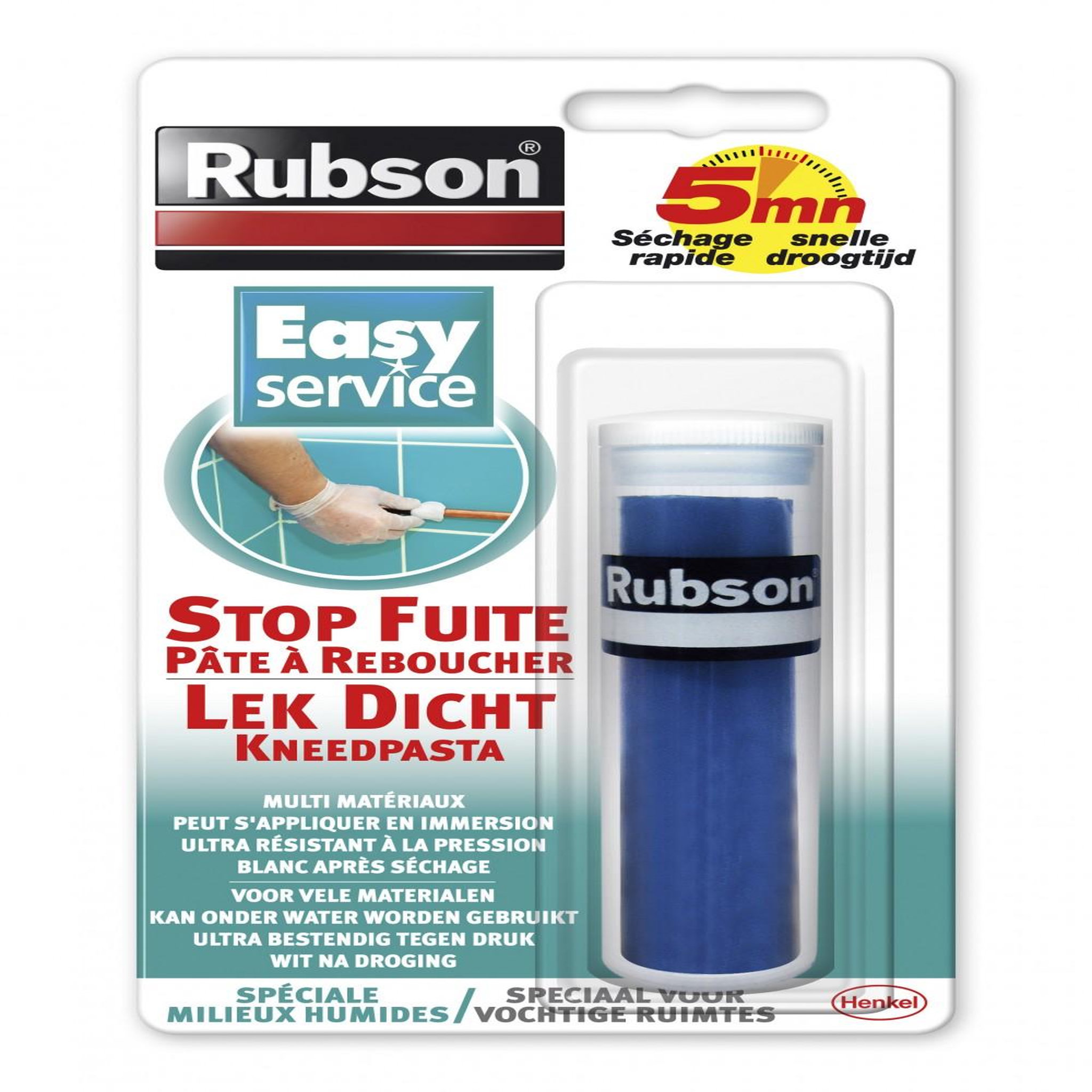 rubson Pâte à réparer 100% RUBSON, 64 g