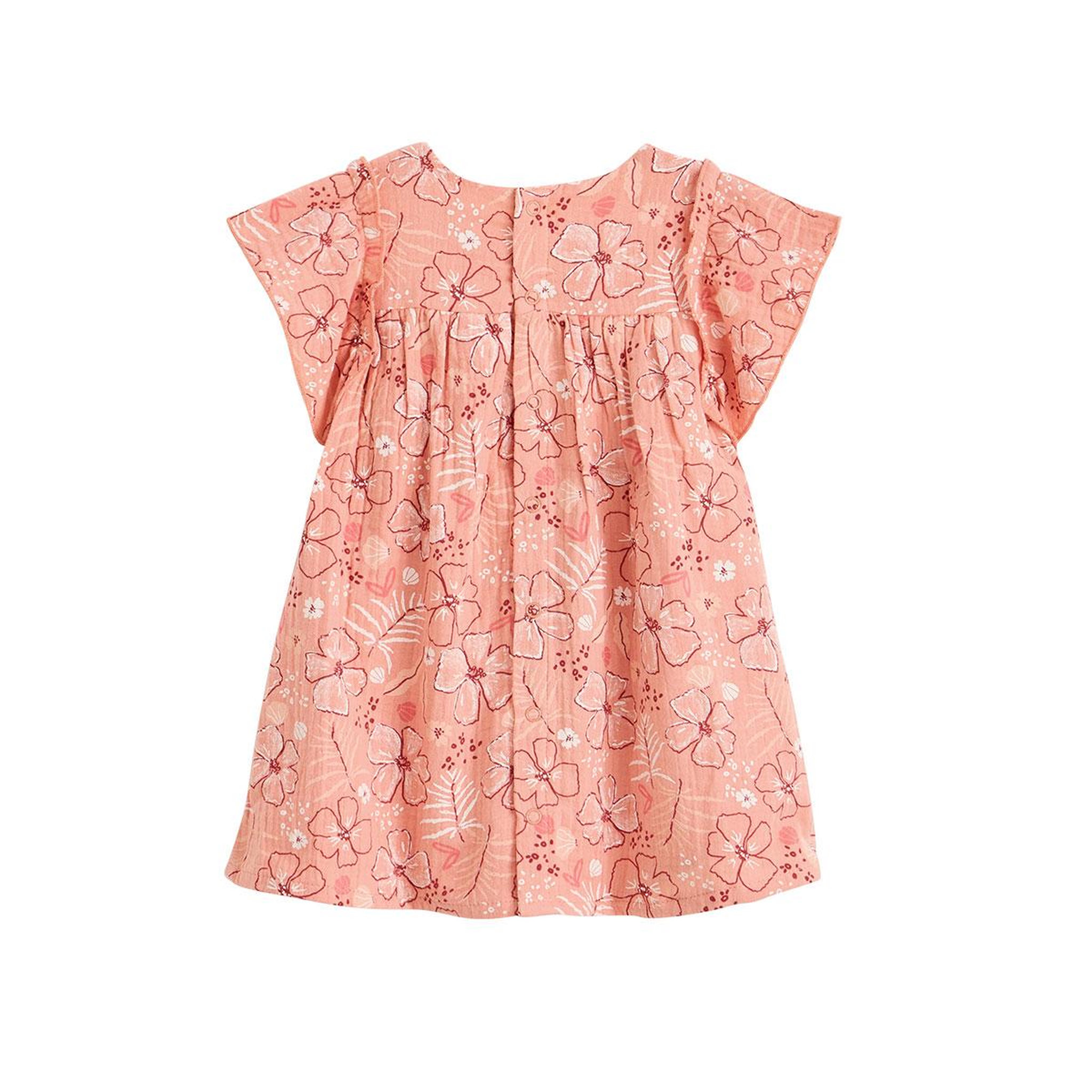 Voir la diapositive 2 : Petit Béguin Robe enfant en gaze de coton santa giulia