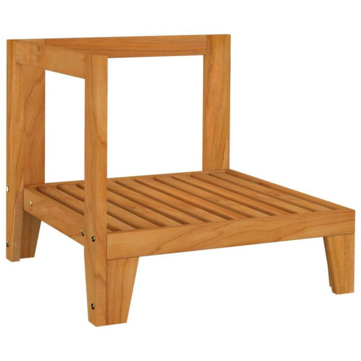 VIDAXL Canapé d angle sectionnel et coussins blanc crème Bois d acacia