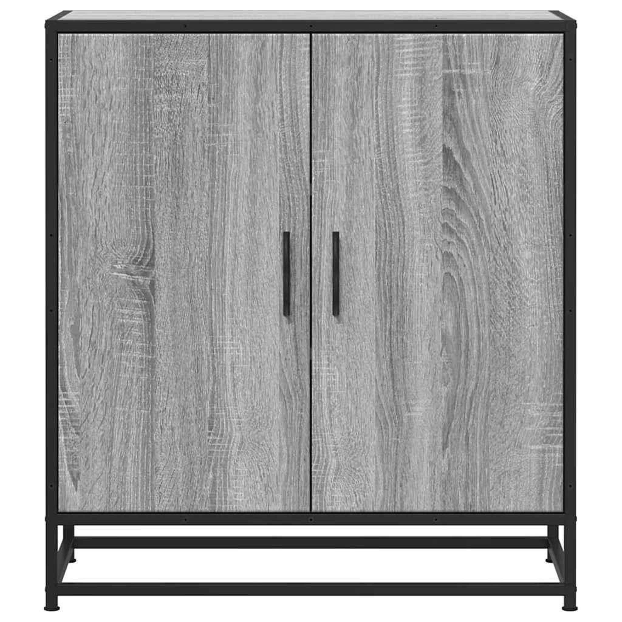 Voir la diapositive 4 : VIDAXL Buffet sonoma gris 68x35x76 cm bois d'ingenierie et metal