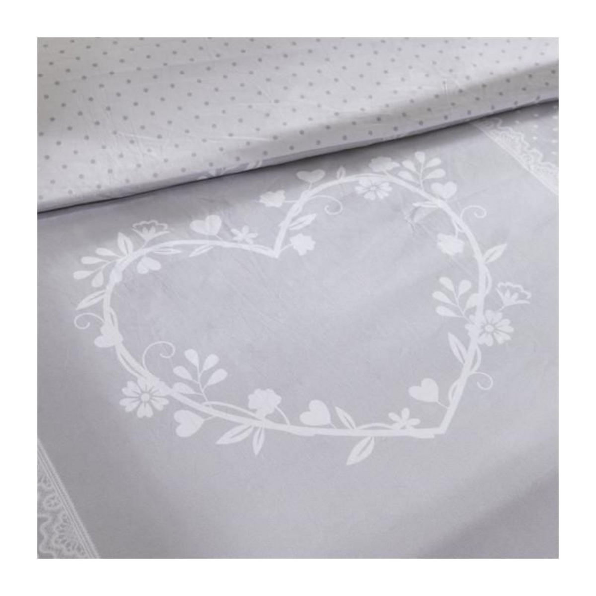 Today PARURE DE LIT TODAY - HOUSSE DE COUETTE 240X260 + 2 TAIES D OREILLER 63X63 - 100% COTON 57 fils - Constance