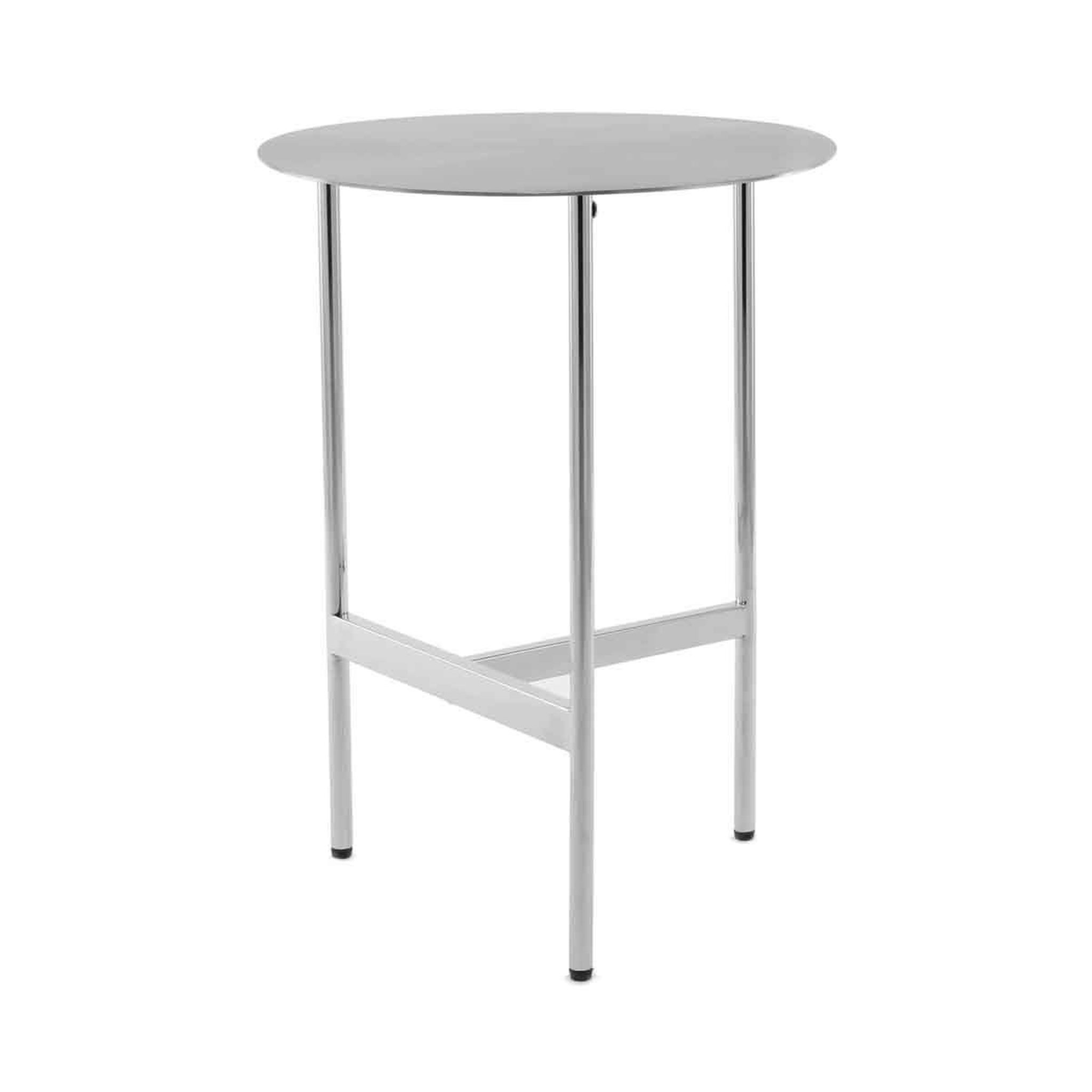 Voir la diapositive 4 : Paris Prix Table d'Appoint Ronde Design  Pema  54cm Argent