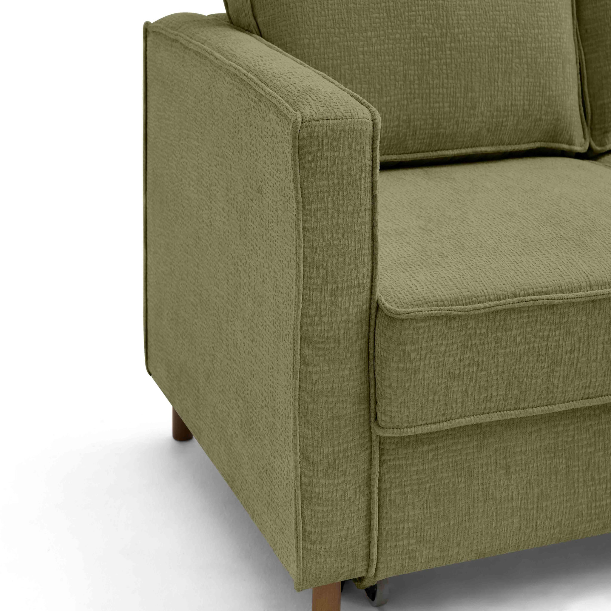 Voir la diapositive 6 : LISA DESIGN Jake - canapé d'angle droit 5 places convertible en tissu velours relief