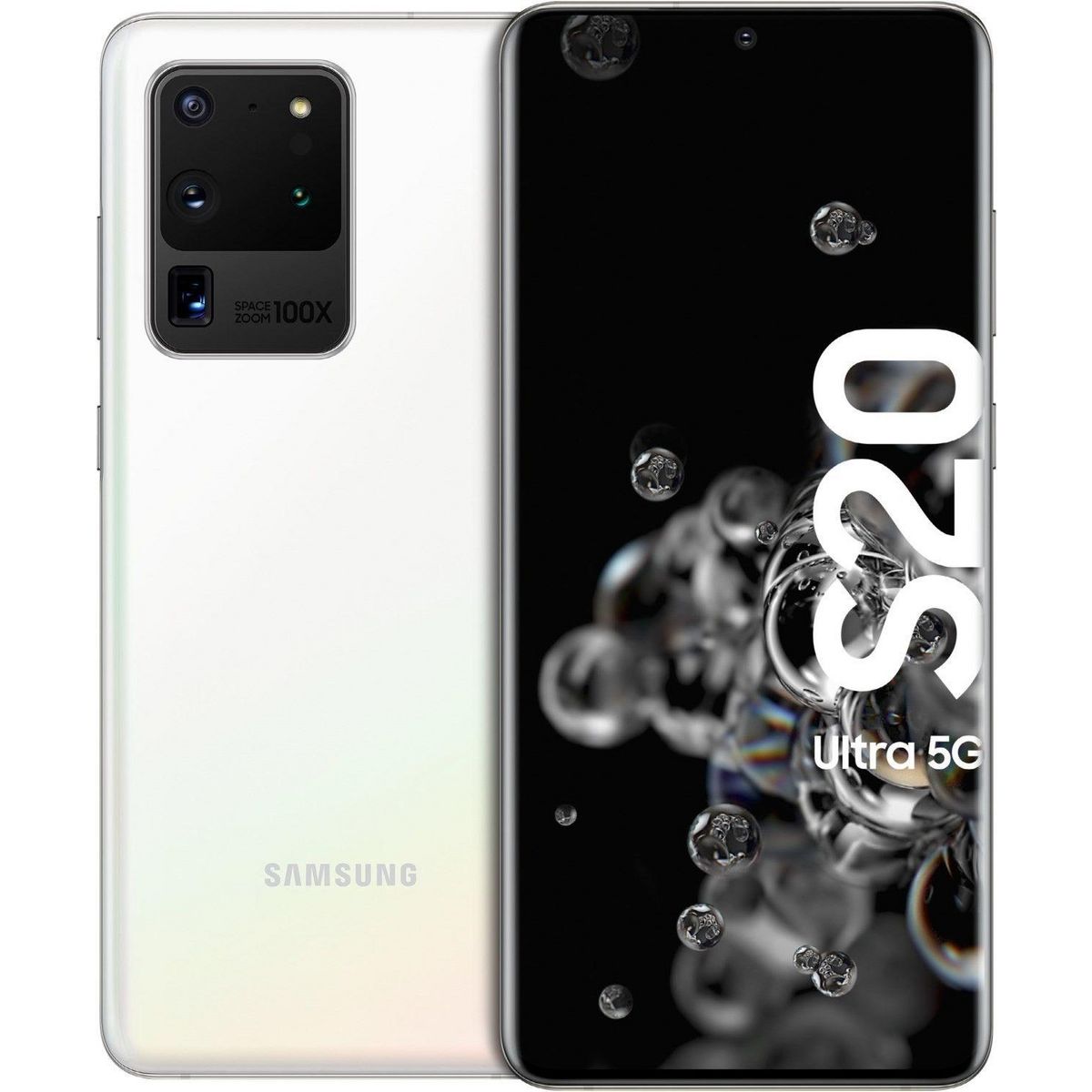 Samsung Galaxy S20 Ultra 5G (Dual Sim) Reconditionné 128 Go - Grade A+ - Blanc