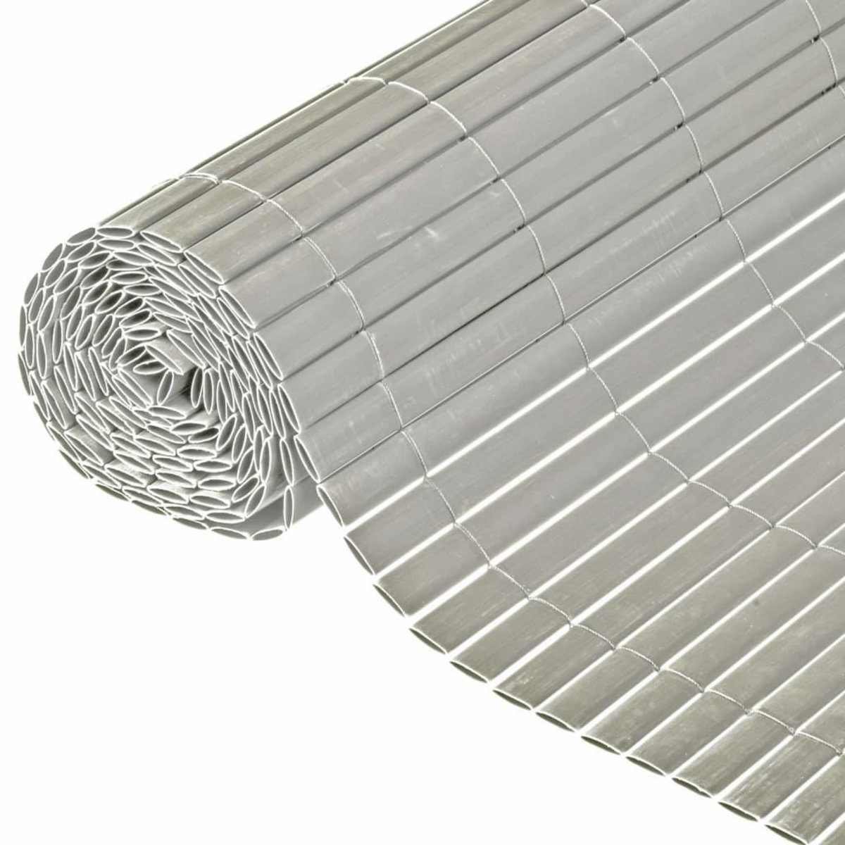NATURE Nature Ecran de jardin a double face PVC 1x3 m Gris