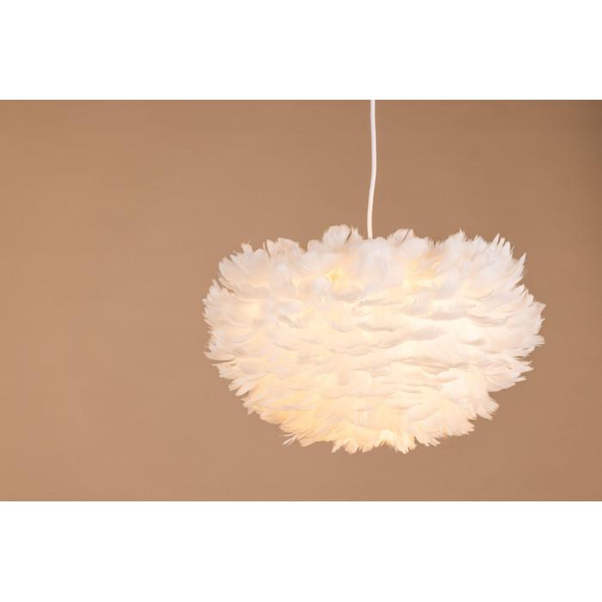 Voir la diapositive 6 : Paris Prix Lampe Suspension en plume  Nicola  45cm Blanc