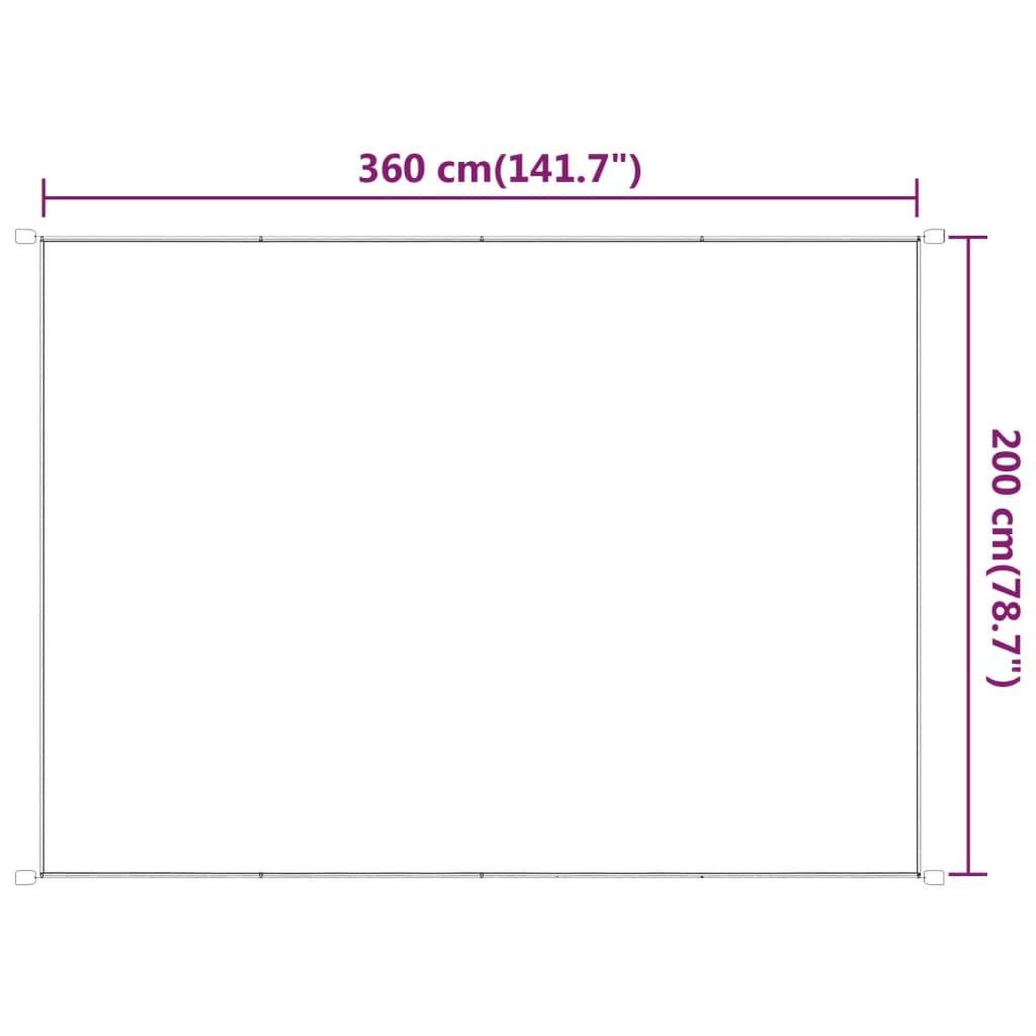 Voir la diapositive 6 : VIDAXL Auvent vertical Vert clair 200x360 cm Tissu oxford