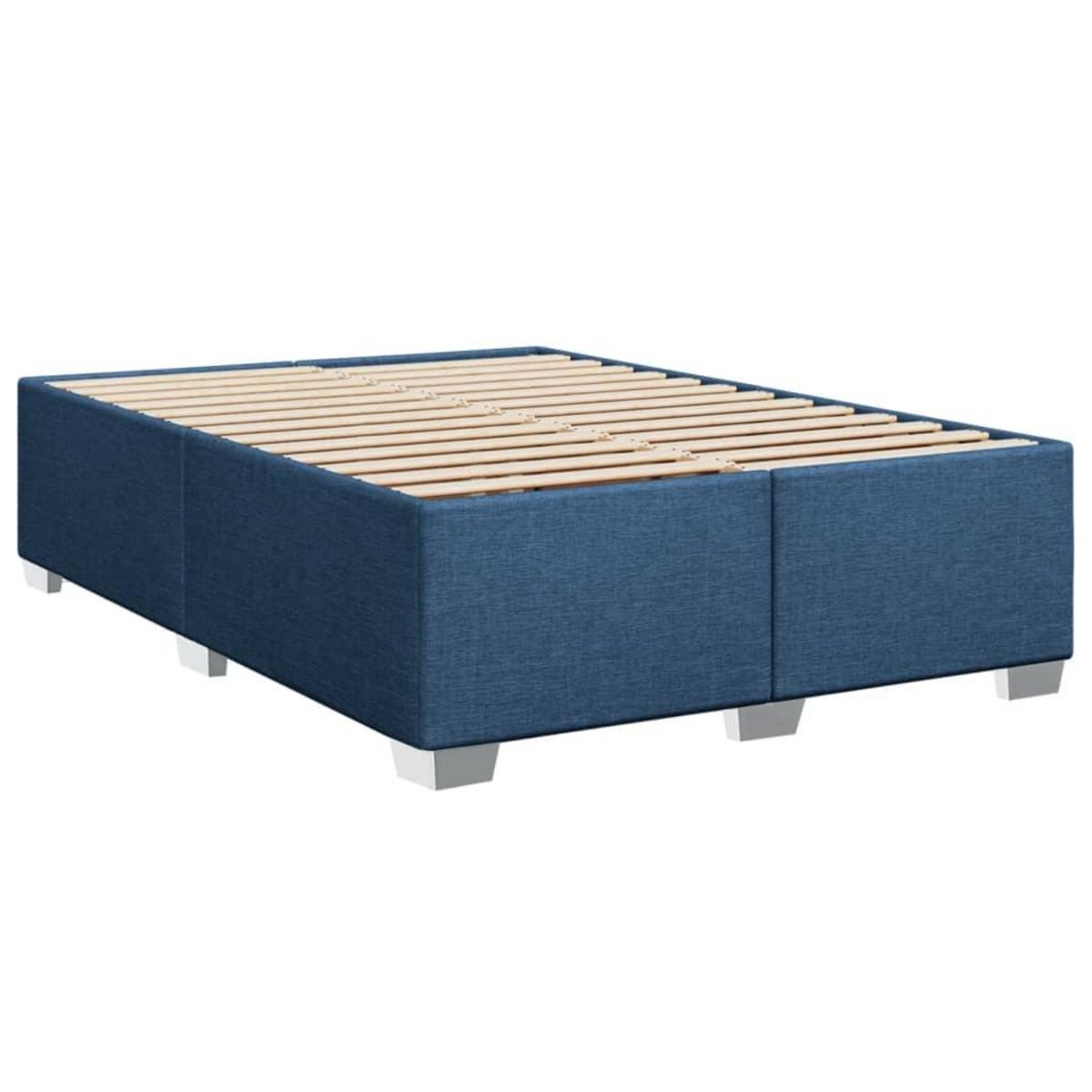 VIDAXL Cadre de lit sans matelas bleu 140x190 cm tissu