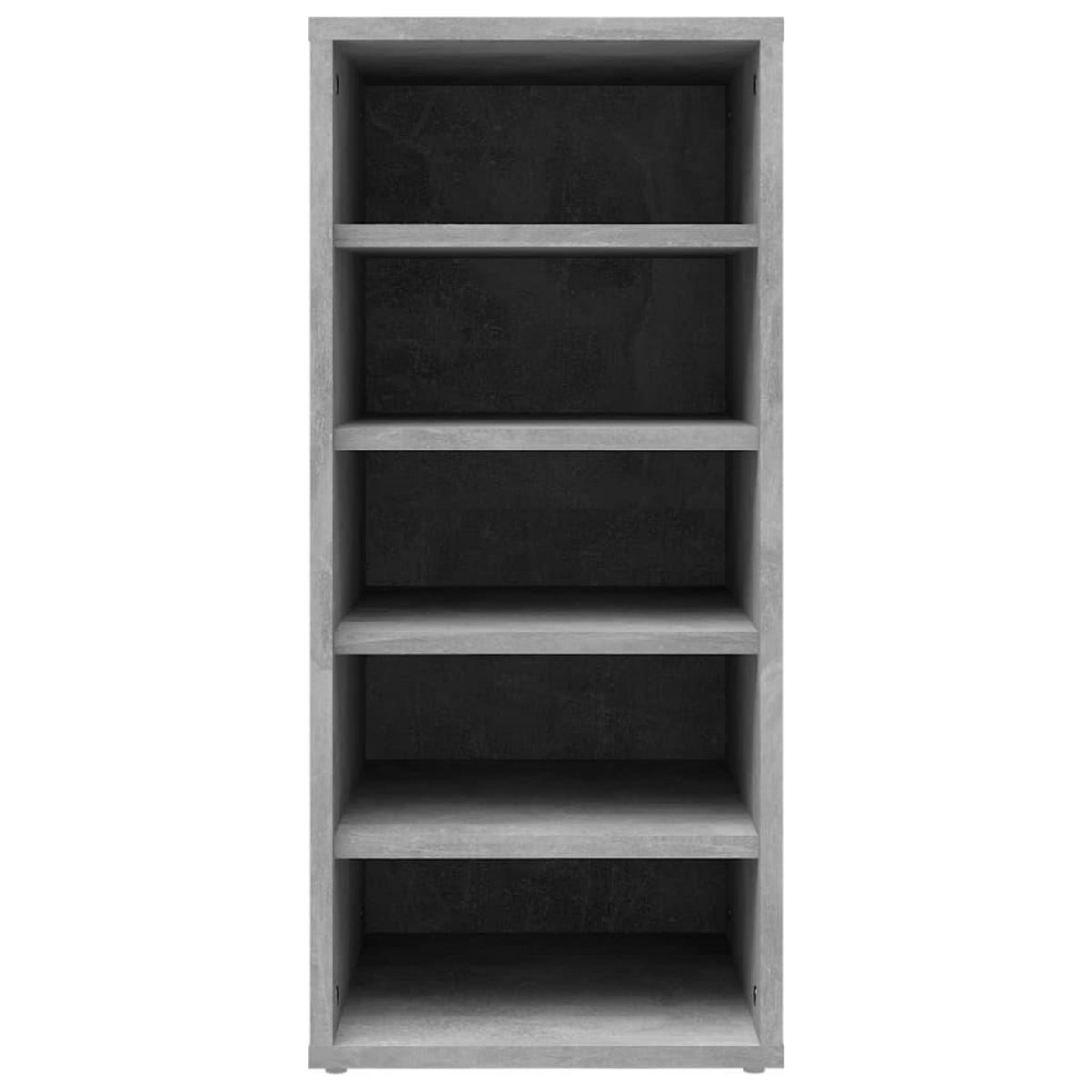 VIDAXL Armoire a chaussures Gris beton 31,5x35x70 cm Bois d'ingenierie