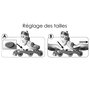Voir la diapositive 2 : Skids Control Patins en Ligne Ajustable T30/33 - Skids Control 