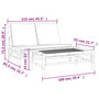 Voir la diapositive 6 : VIDAXL Salon de jardin 2 pcs avec coussins gris fonce bambou