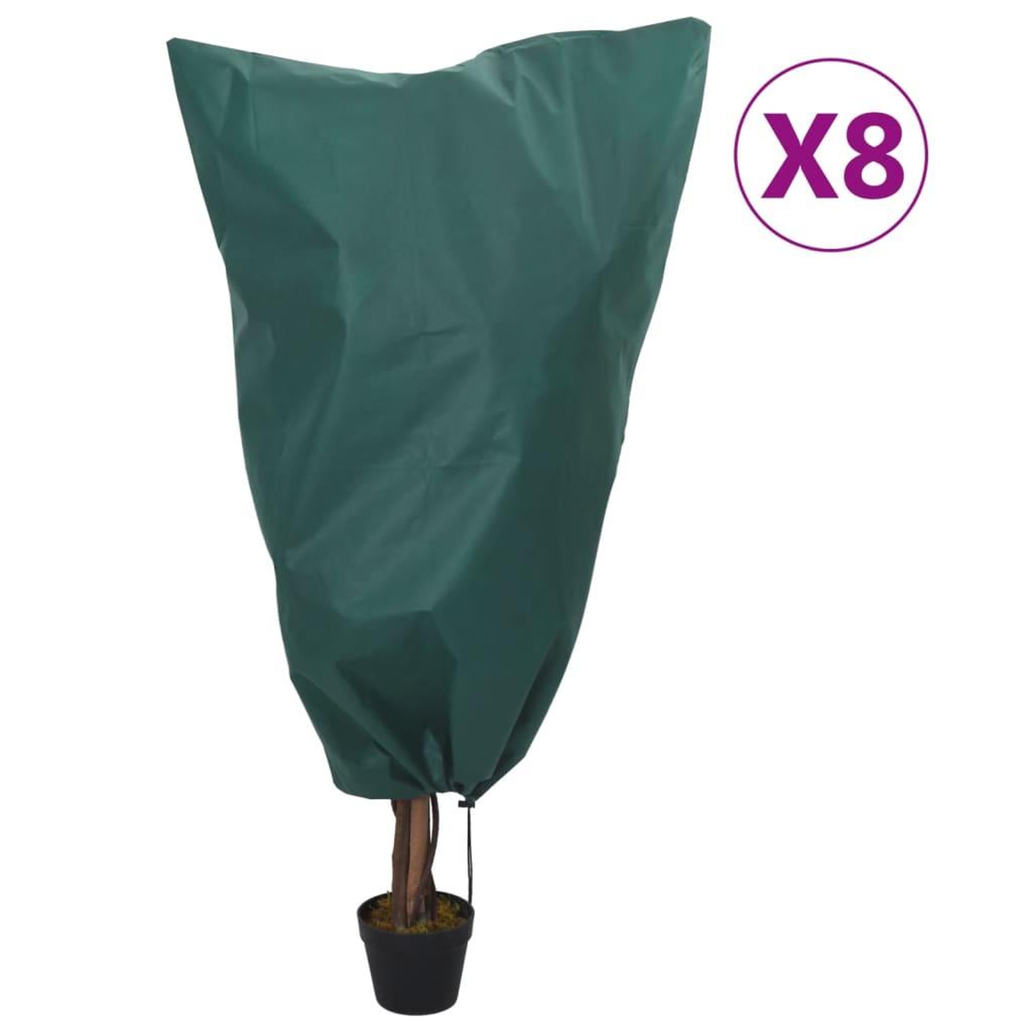 Voir la diapositive 1 : VIDAXL Housses de protection pour plantes avec cordon de serrage 8 pcs