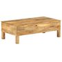 Voir la diapositive 3 : VIDAXL Table basse Bois de manguier massif 110x55x35 cm
