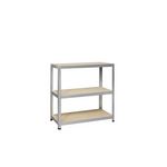 CENTRALE BRICO Etagère Métal Strong Table Galvanisé, 3 Tablettes L.45 X H.88 X P.40 Cm