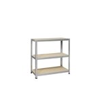 CENTRALE BRICO Etagère Métal Strong Table Galvanisé, 3 Tablettes L.45 X H.88 X P.40 Cm