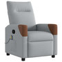 Voir la diapositive 2 : VIDAXL Fauteuil de massage inclinable Gris clair Tissu