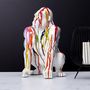 Voir la diapositive 3 : Paris Prix Statuette Déco Gorille  Rainbow  46cm Multicolore