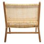 Voir la diapositive 3 :  Fauteuil en Teck & Rotin  Timor  80cm Naturel