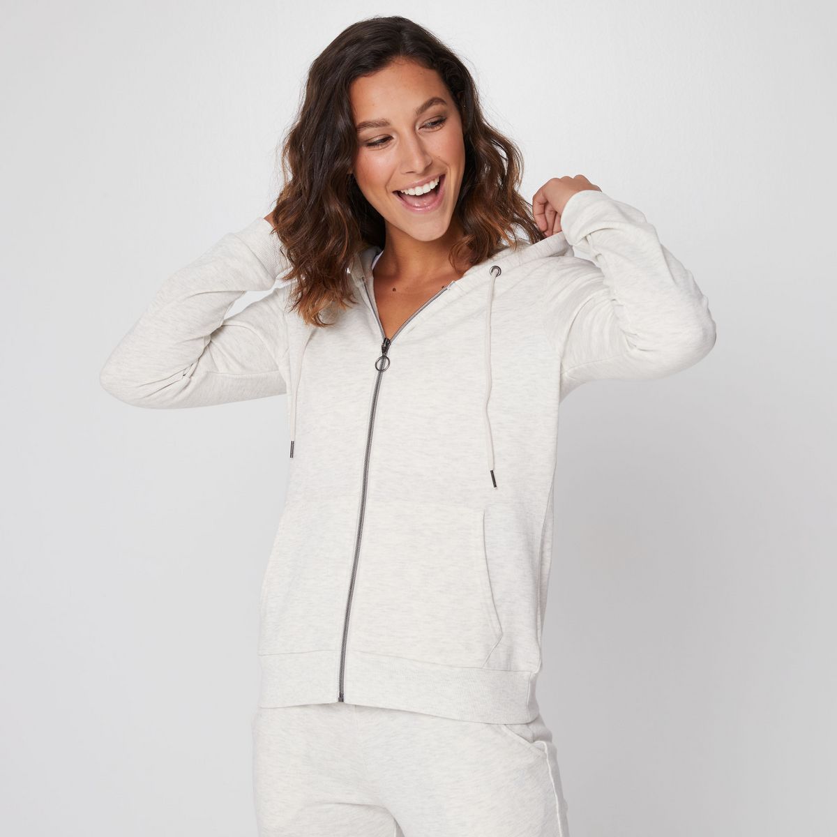 INEXTENSO Sweat de sport à capuche femme